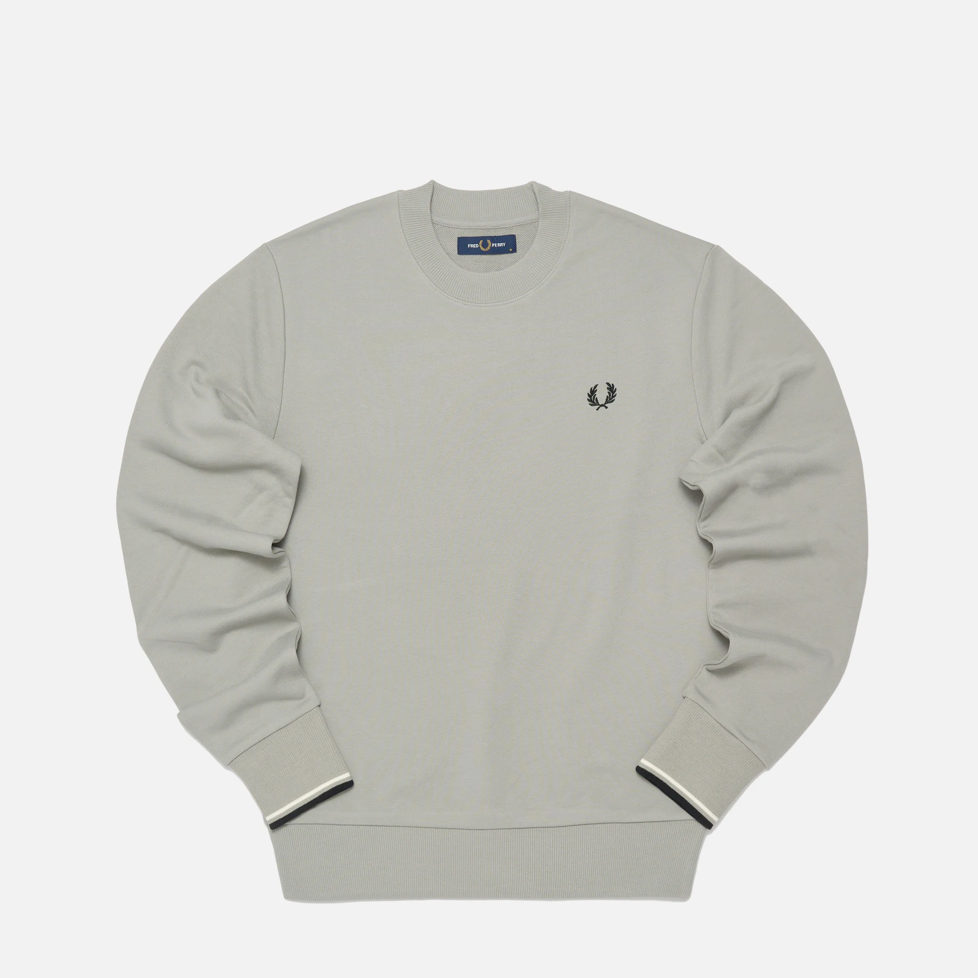 Fred Perry Crew Neck Sweatshirt Limestone