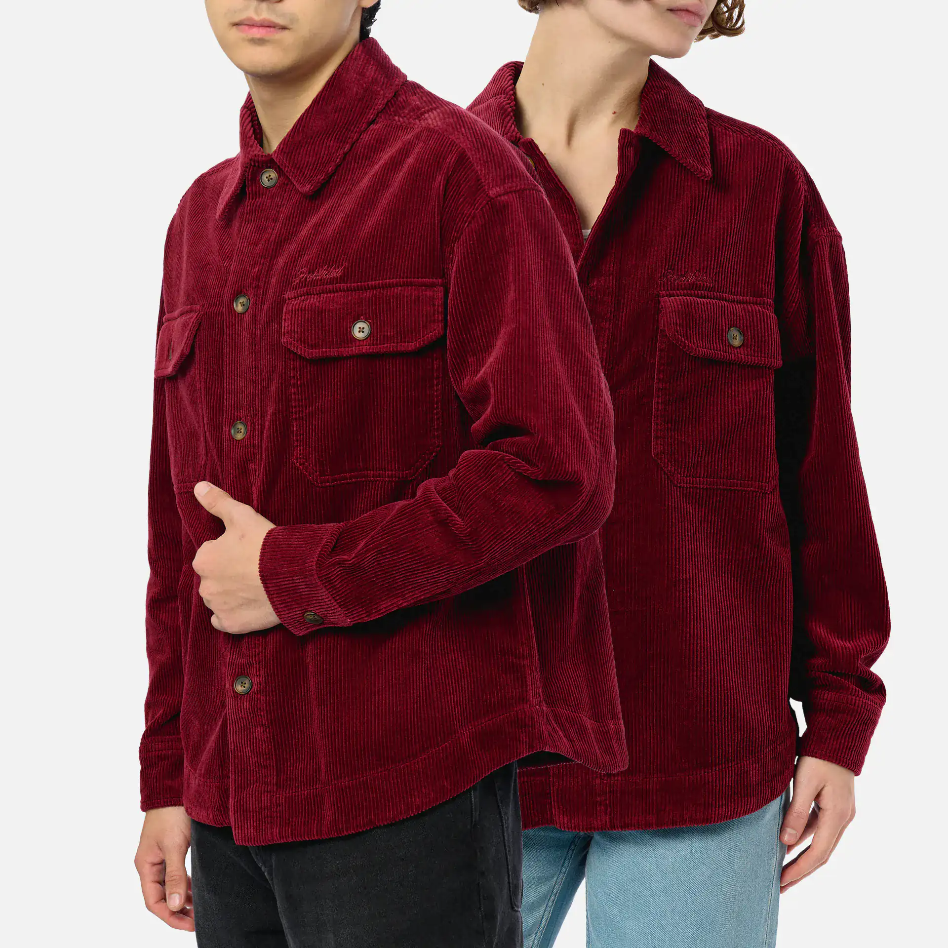 Prohibited Corduroy Overshirt Bordeaux