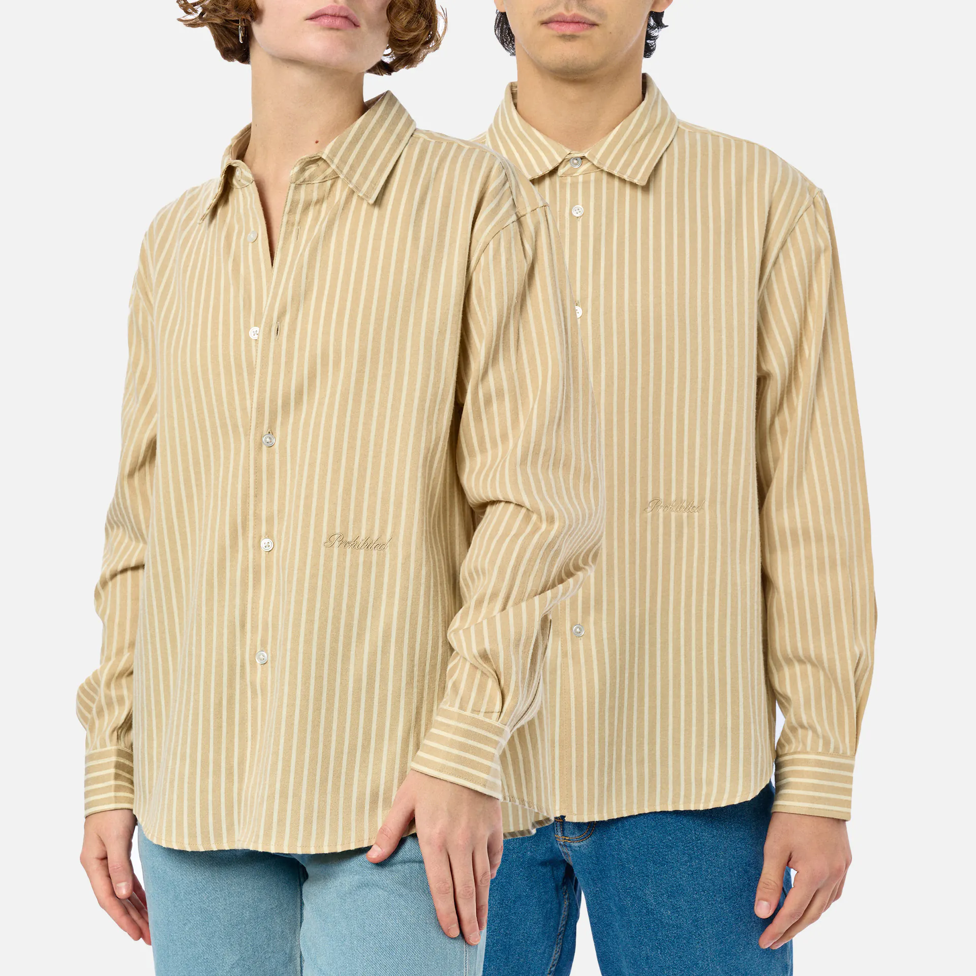 Prohibited Oxford Dress Shirt Cream