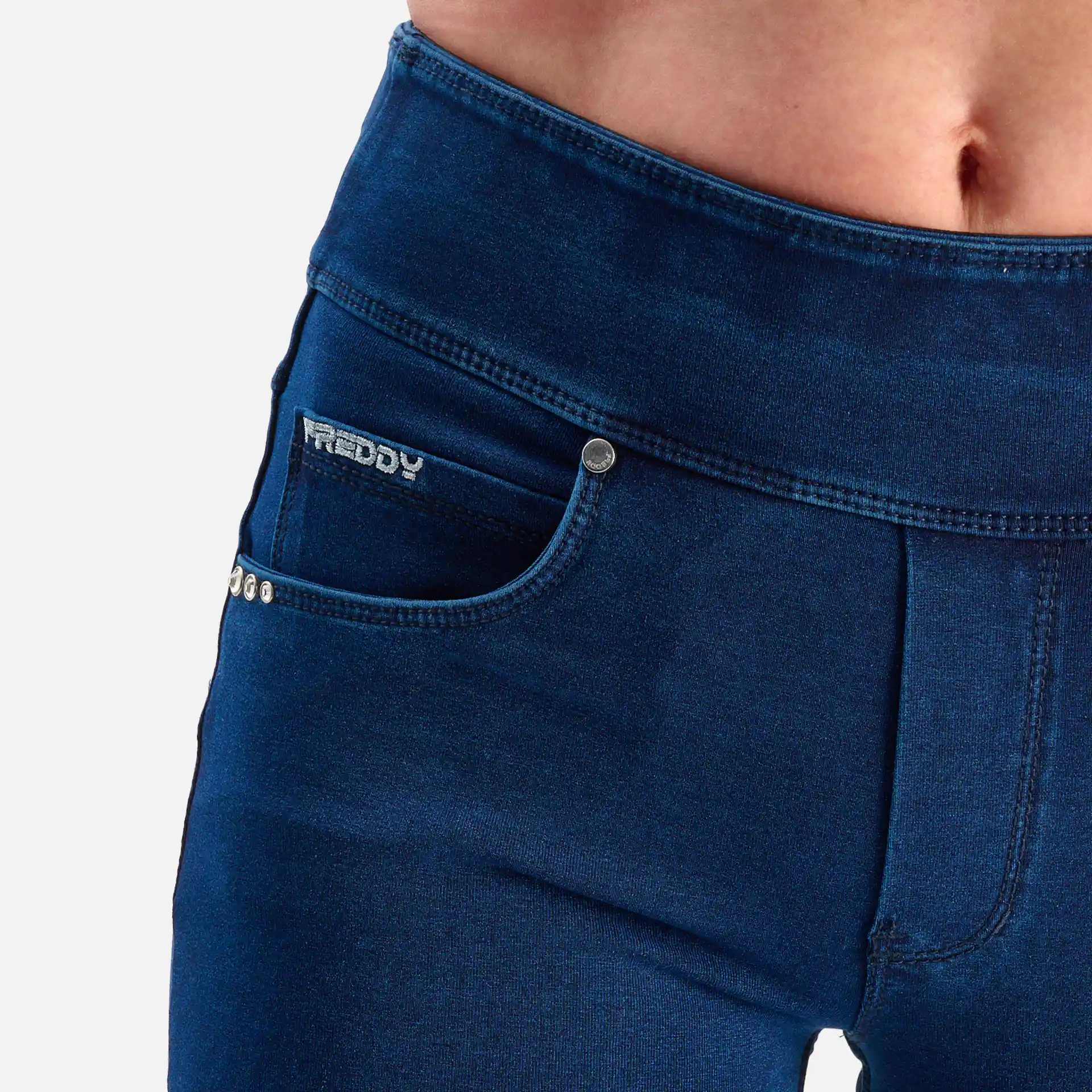 Freddy Skinny N.O.W. Meduim Waist Jeggings Dark Jeans/Seams On Tone