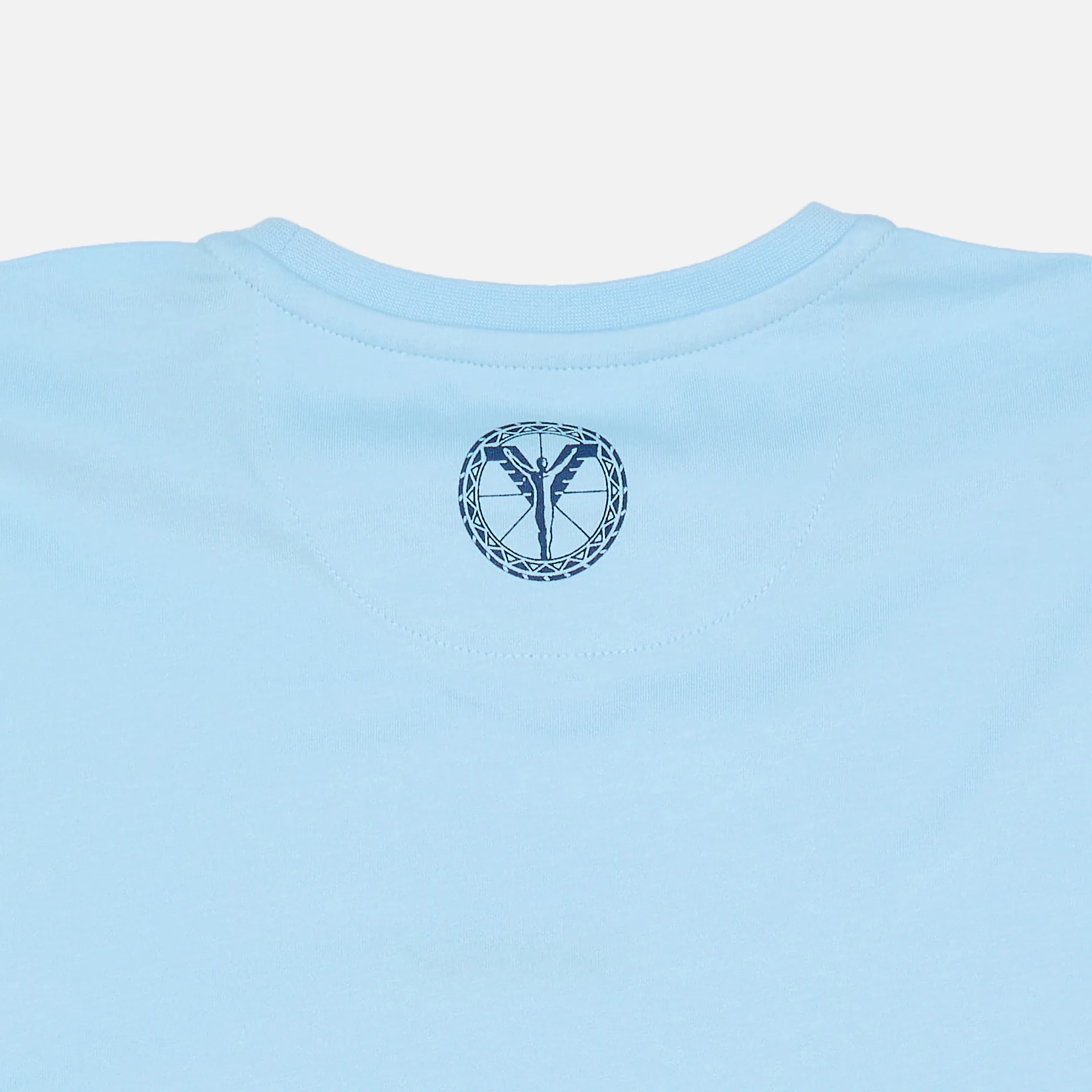 Carlo Colucci T-Shirt Basic Line Light Blue