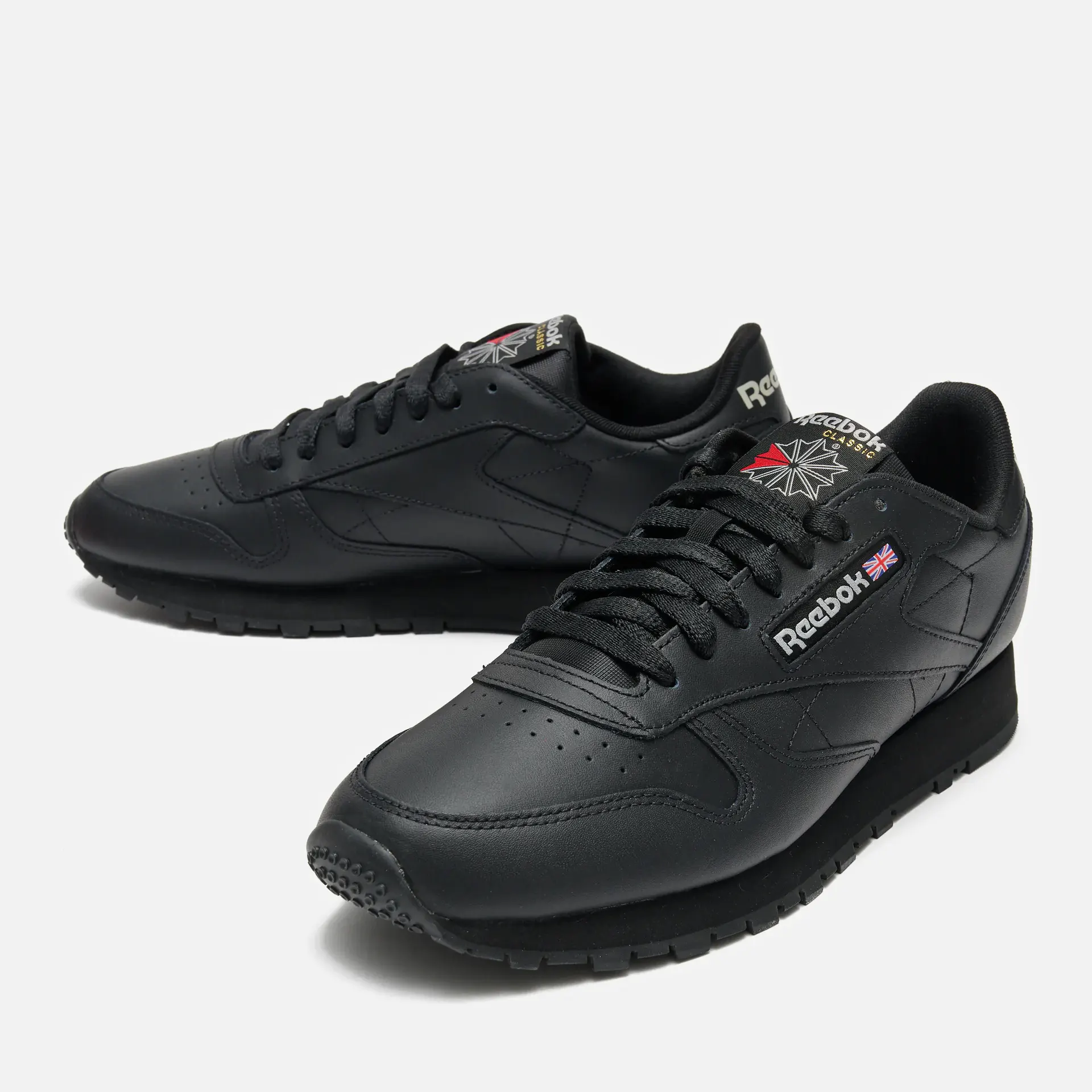Reebok Classic Leather Sneaker Black/Black/Pure Grey