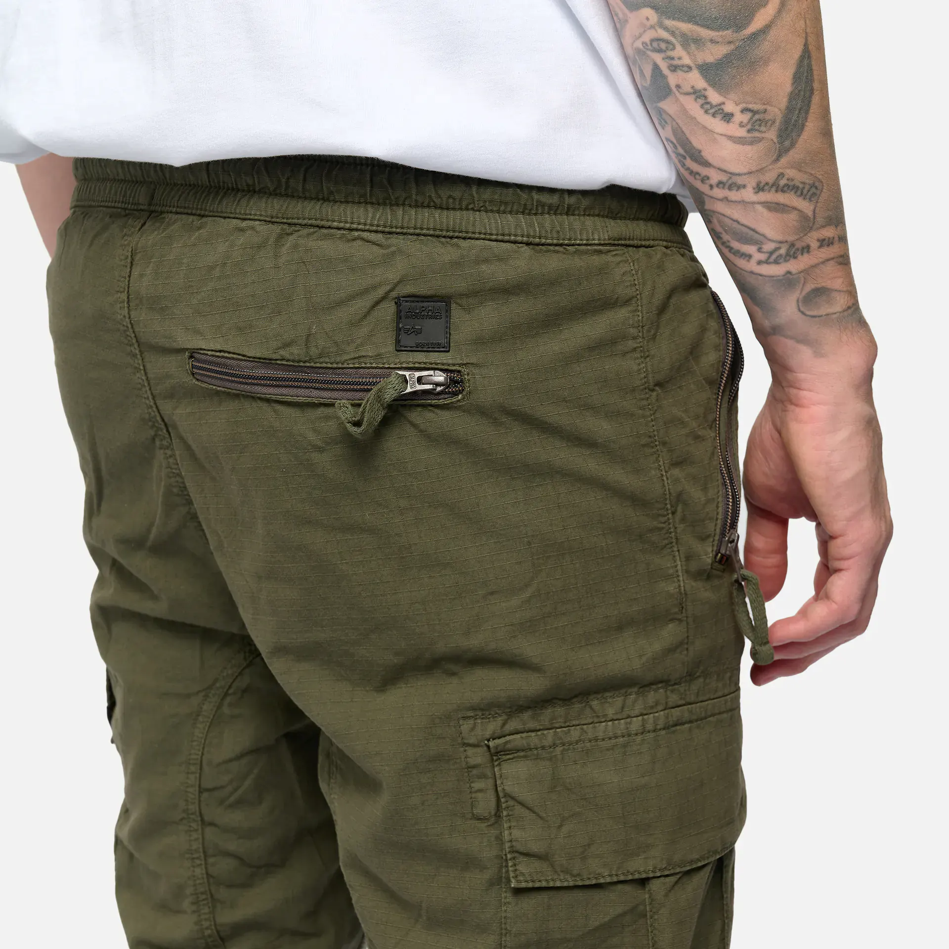 Alpha Industries Ripstop Cargo Pants Grey Black