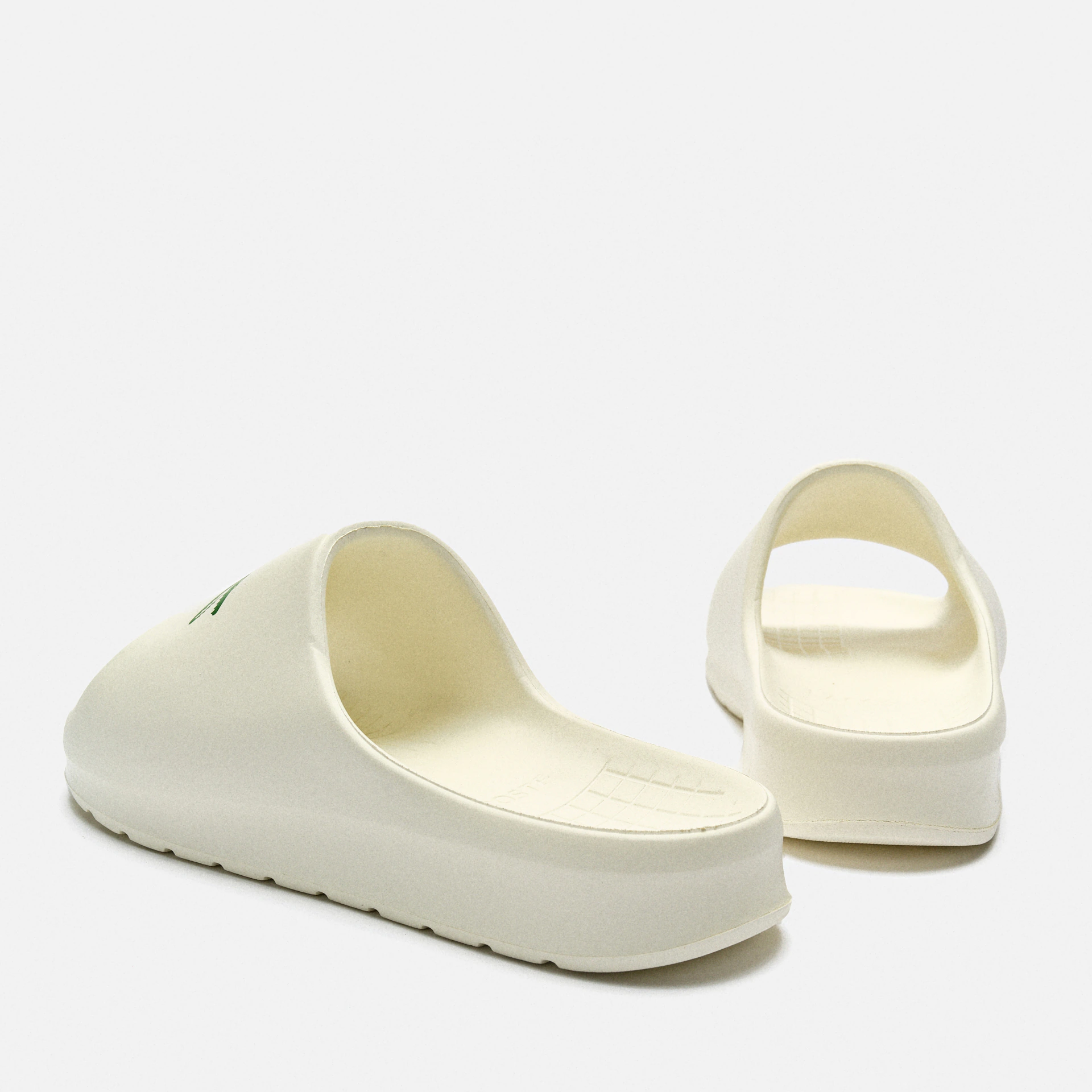 Lacoste Lacoste Serve 2.0 Synthetic Slides Off White/Dark Green