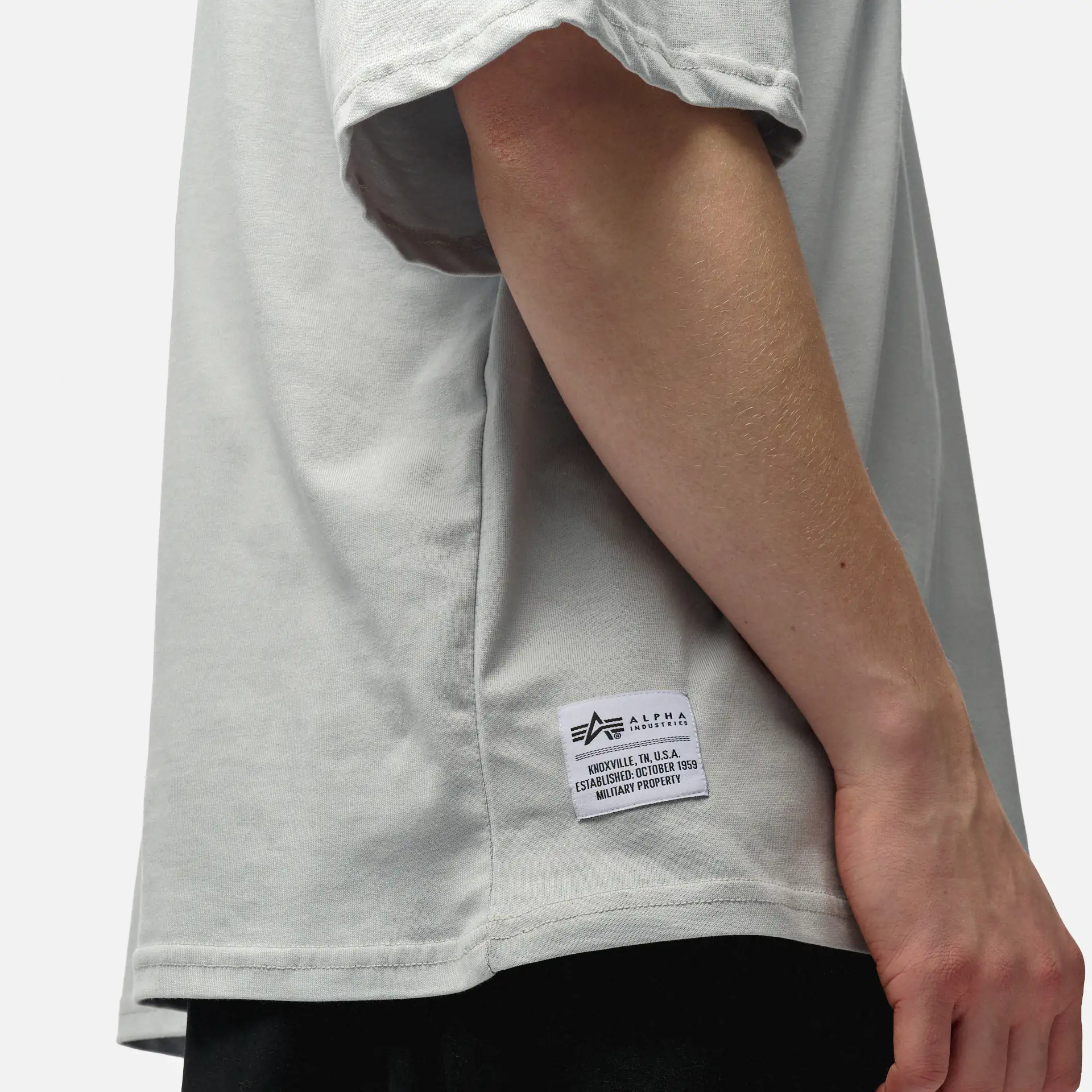 Alpha Industries Logo T-Shirt Pastel Grey