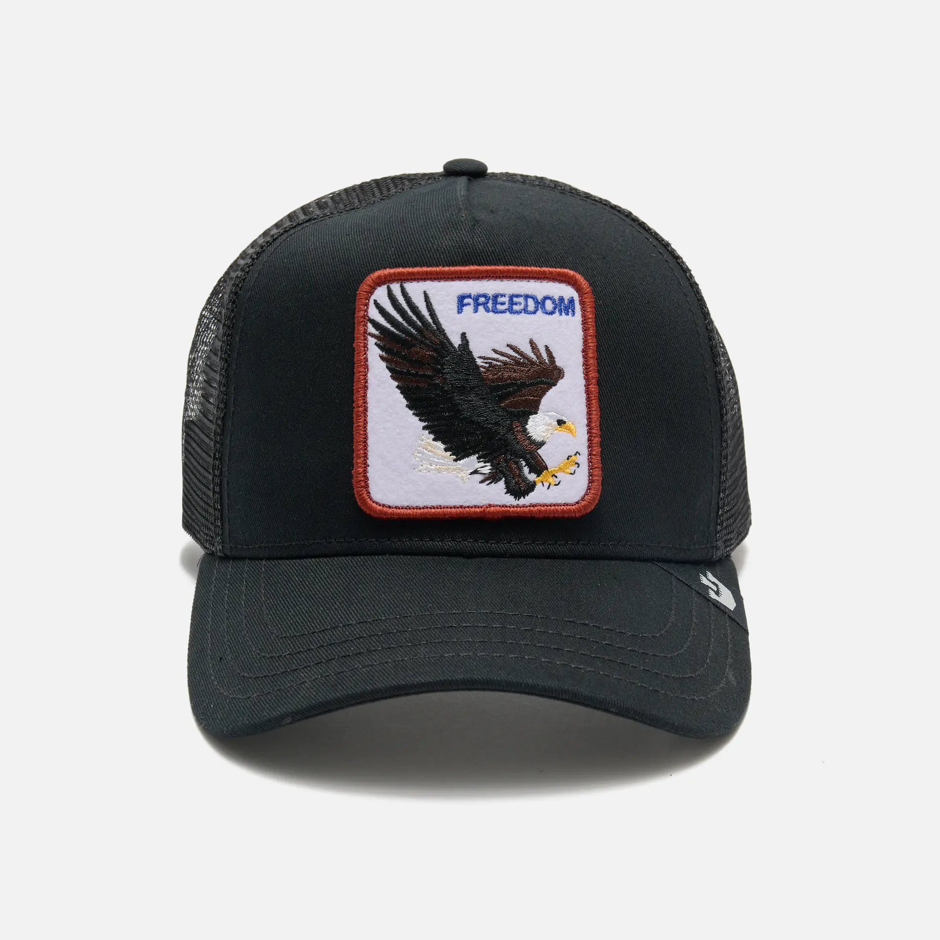 Goorin Bros The Freedom Eagle Baseball Trucker Cap Black