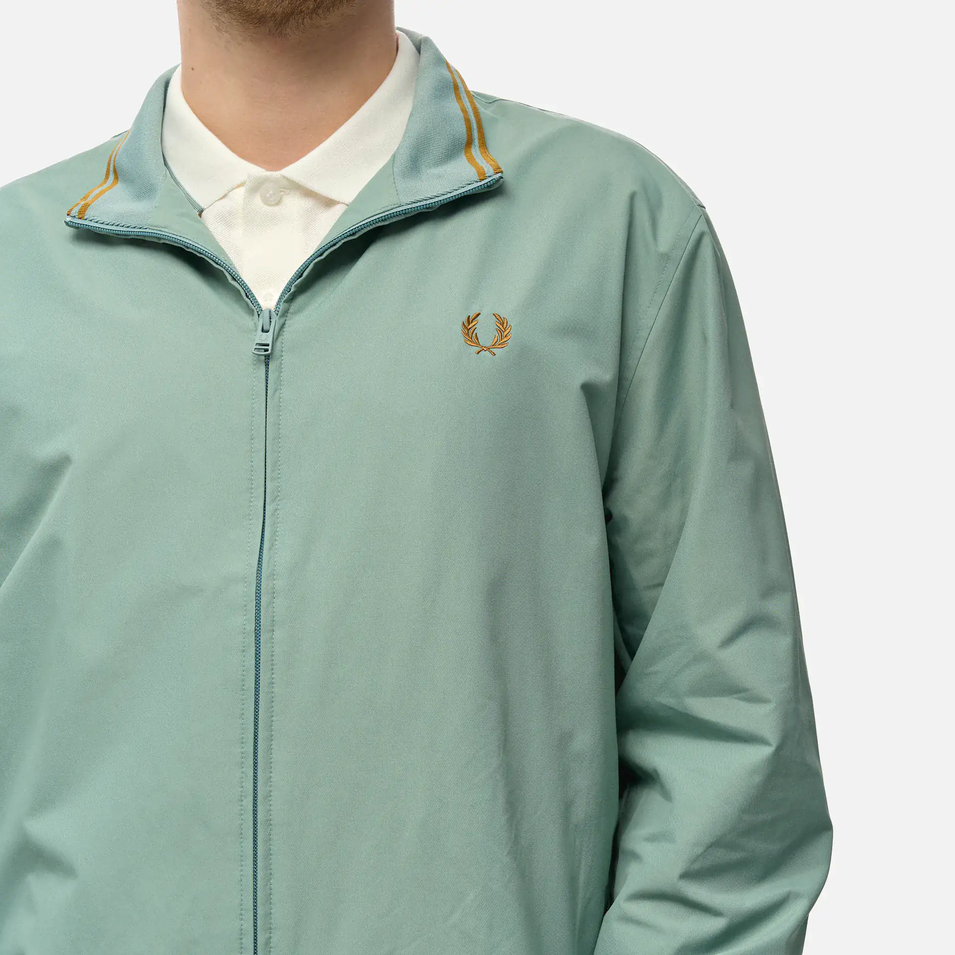 Fred Perry Brentham Jacket Silver Blue