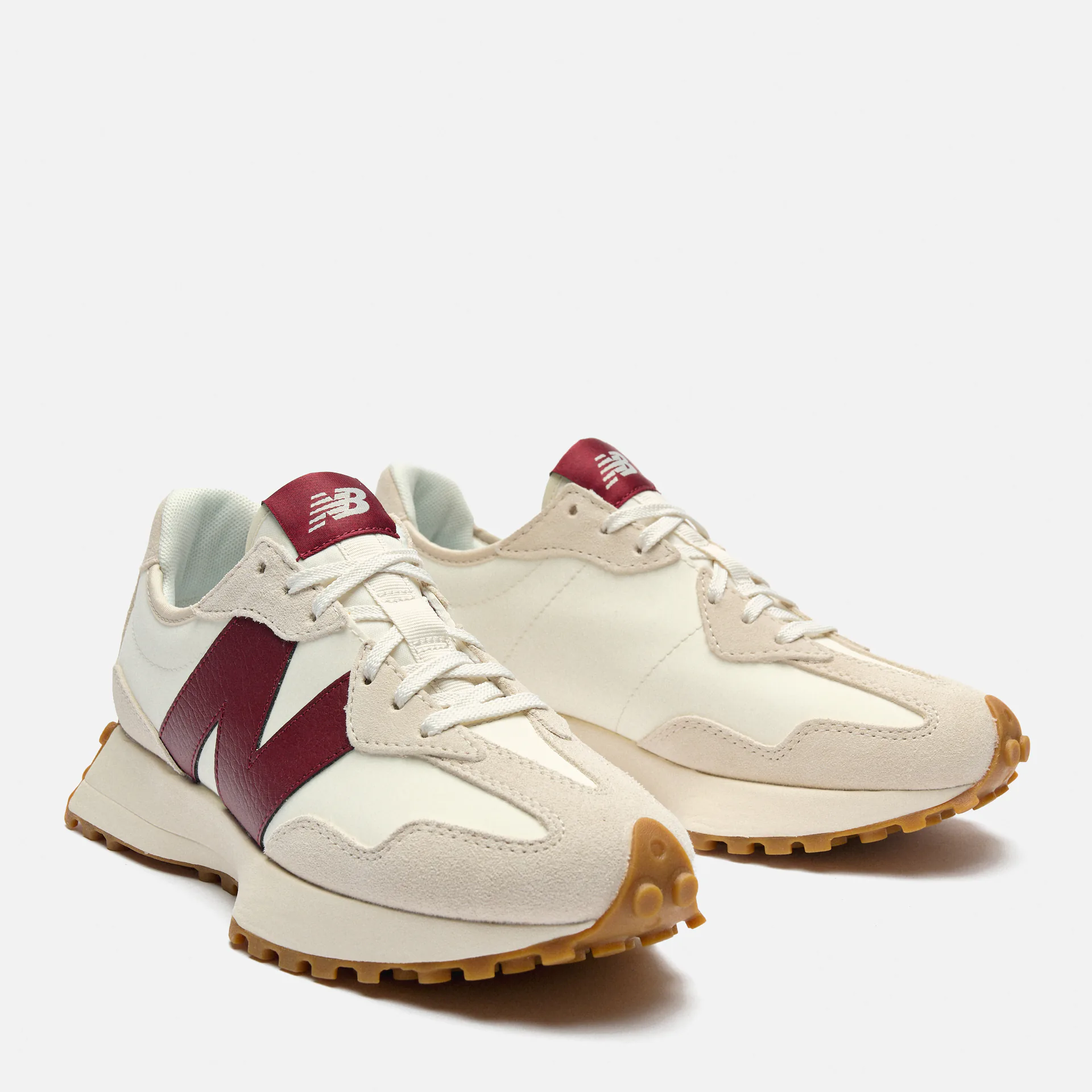 New Balance WS327 Lifestyle Sneaker Moonbeam/Burgundy