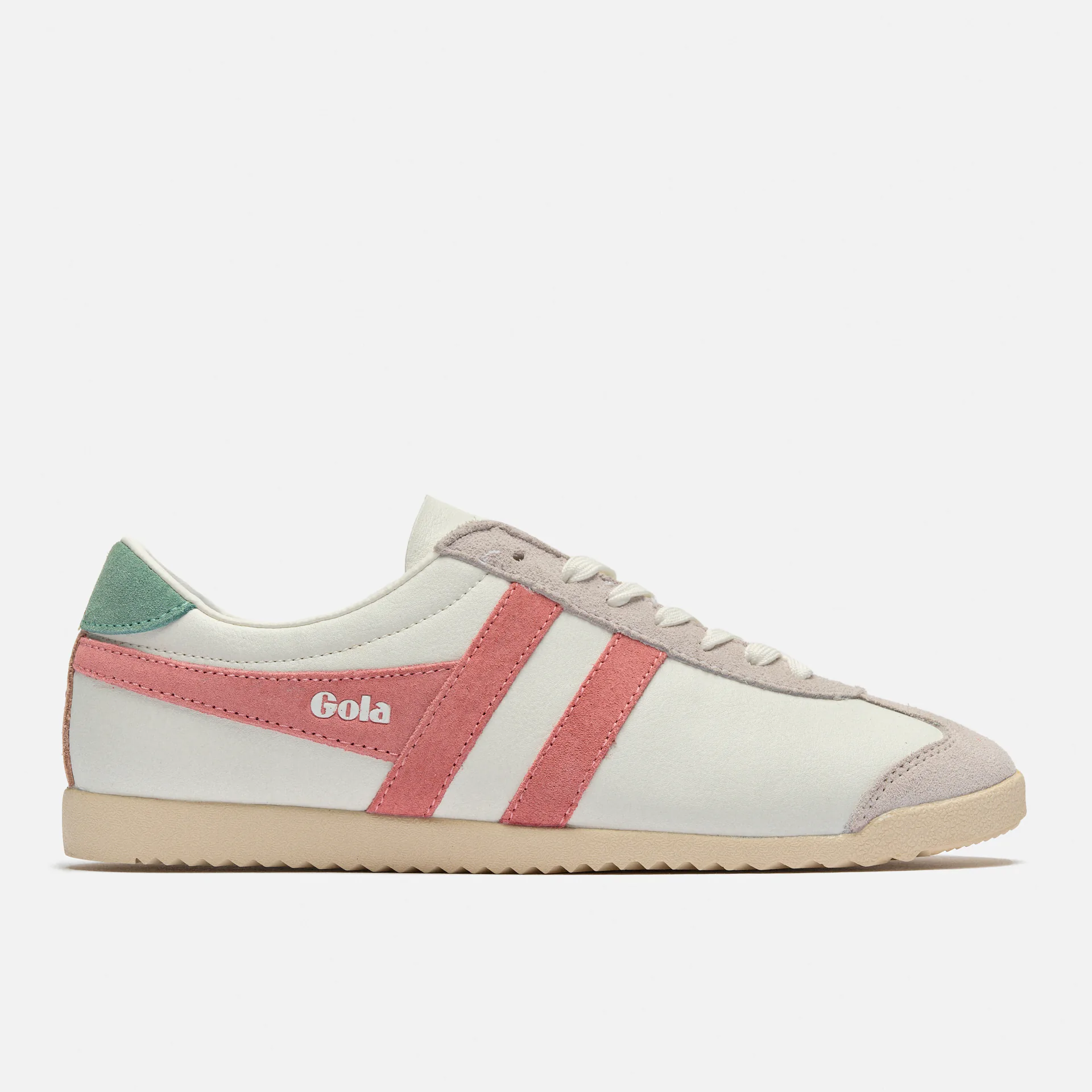 Gola Bullet Pure Sneaker White/Coral Pink/Green Mist