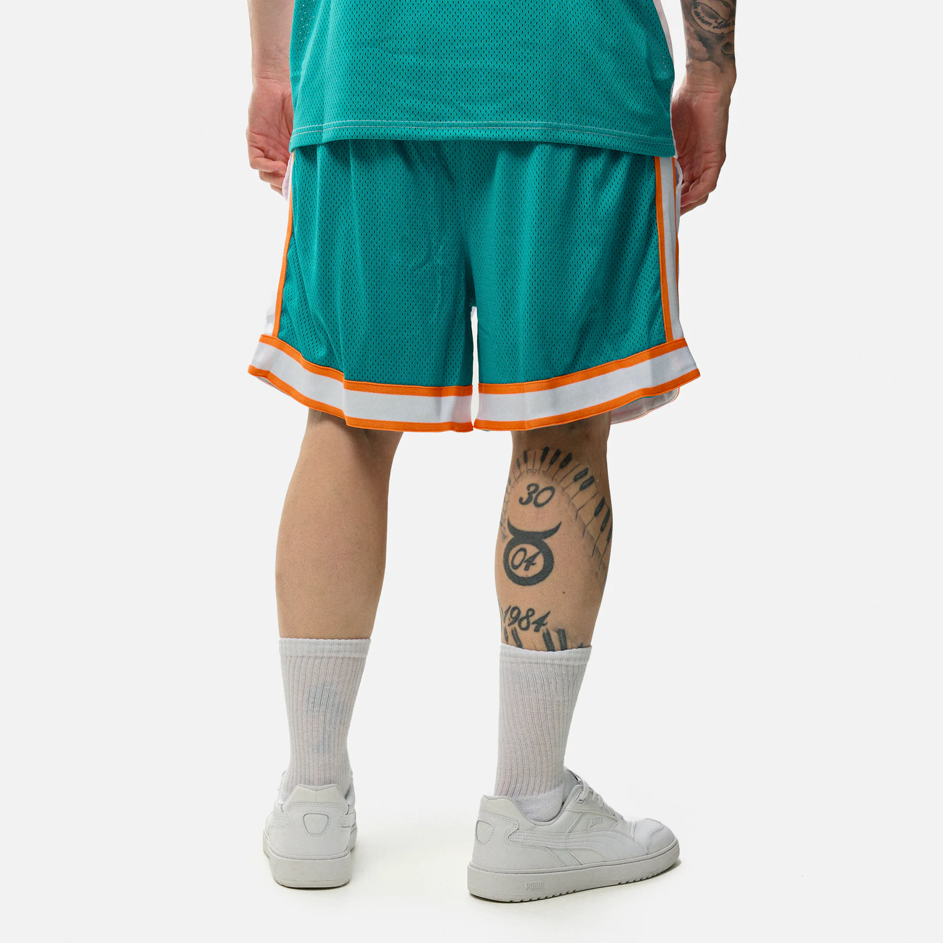 New Era NFL Miami Dolphins Color Block Shorts White