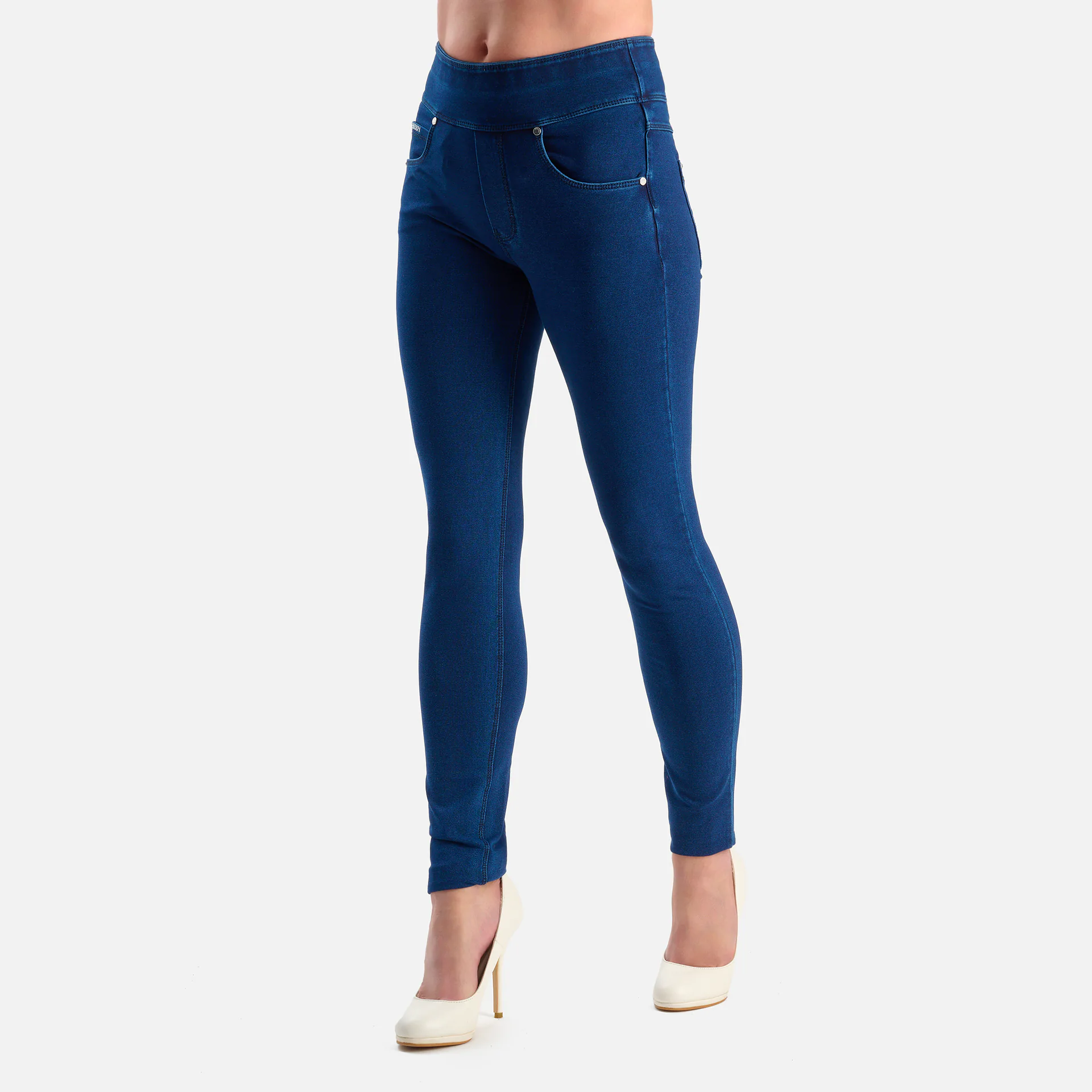 Freddy Skinny N.O.W. Meduim Waist Jeggings Dark Jeans/Seams On Tone