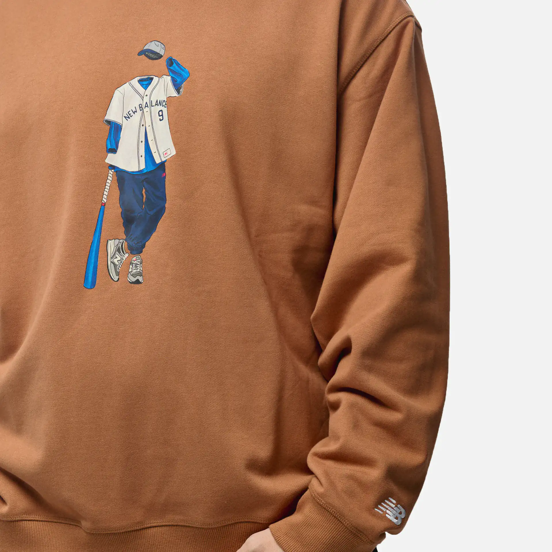 New Balance Athletics Relaxed Sport Style Crew Walnut