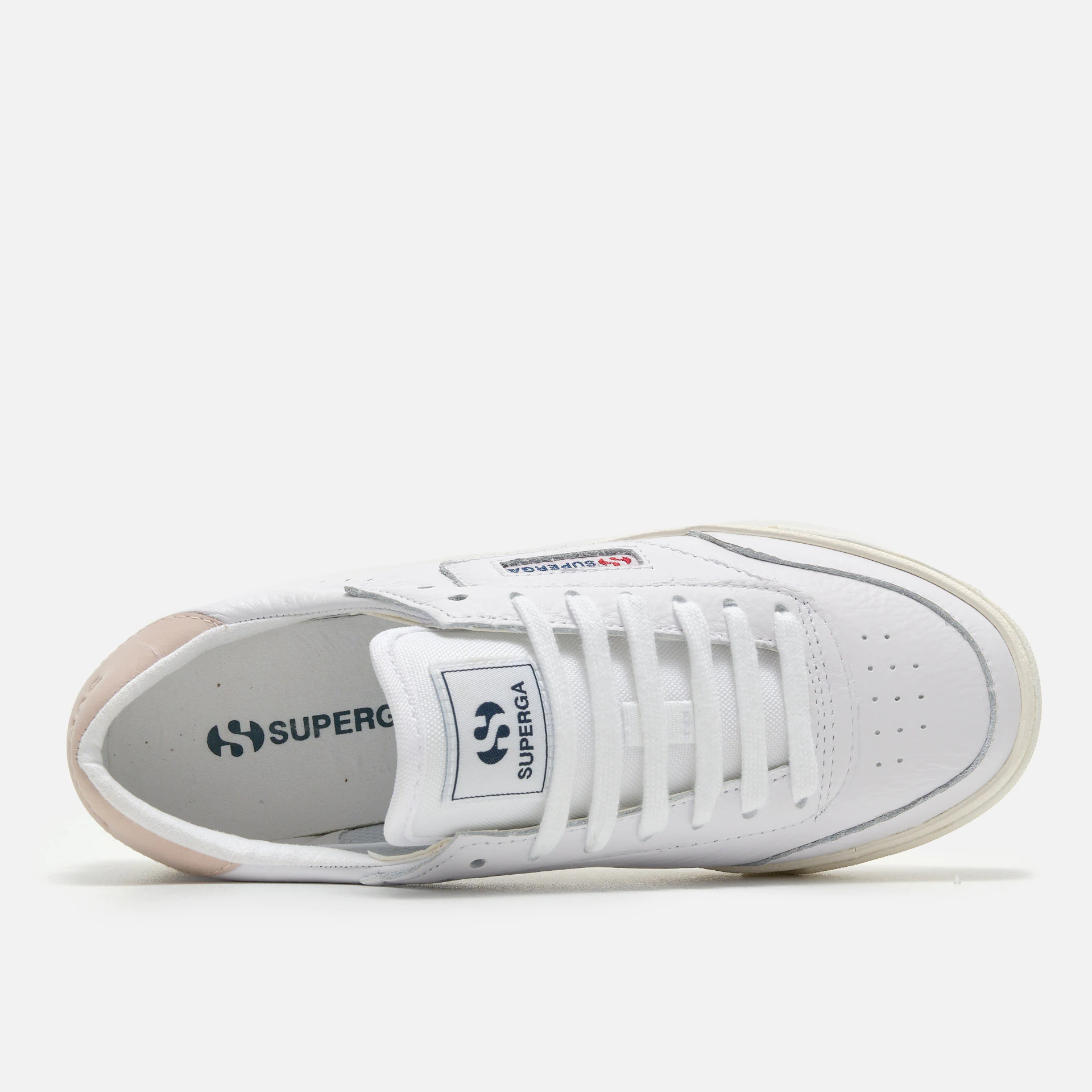 Superga 3843 Clubesse Platform Sneaker White/Violet