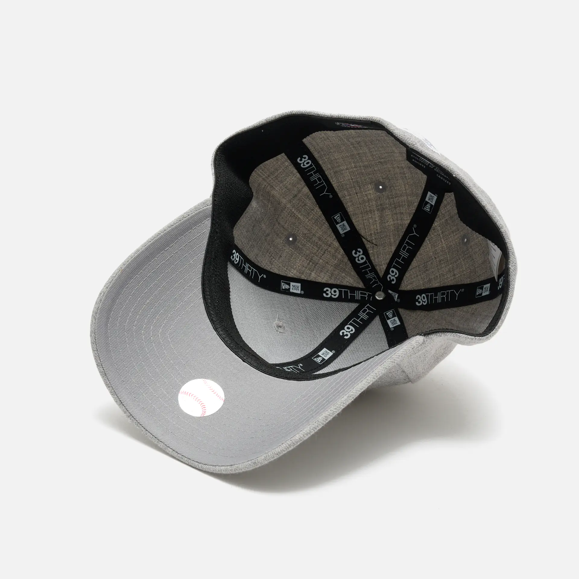 New Era MLB NY Yankees Heather Wool 39Thirty Stretch Fit Cap Graphite