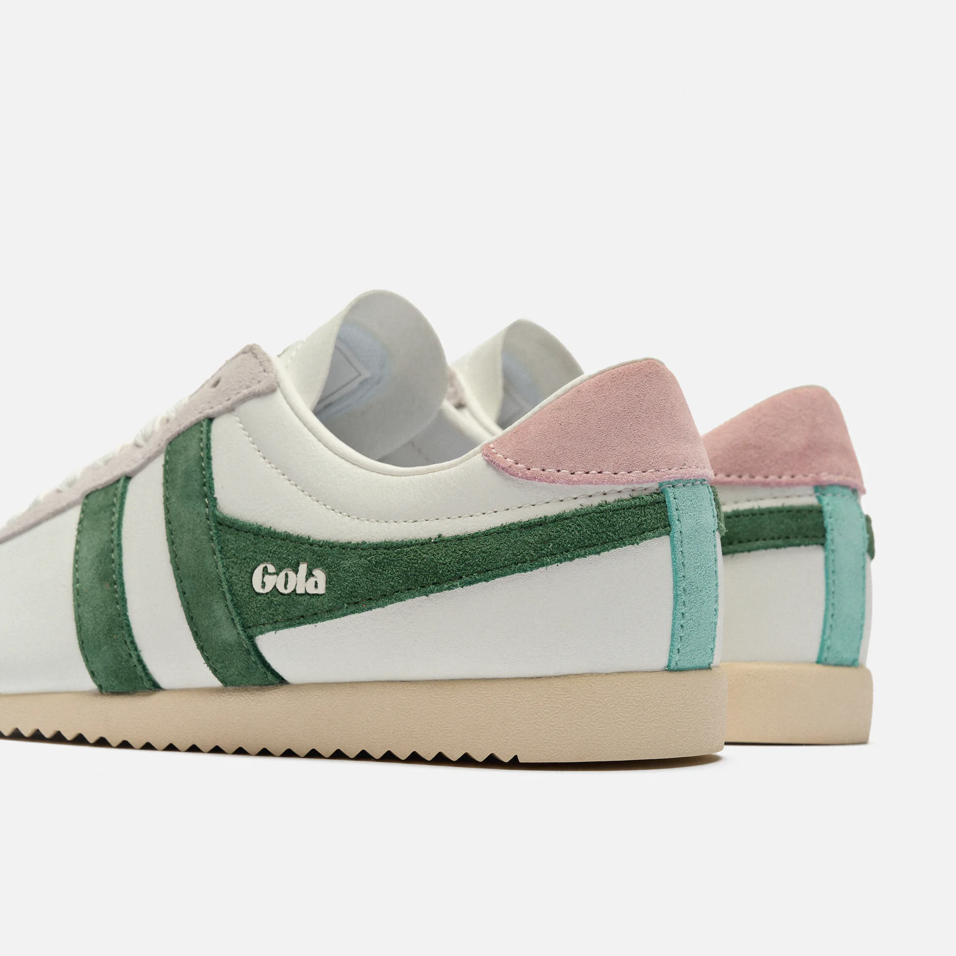 Gola Bullet Pure Sneaker White/Evergreen/Chalk Pink