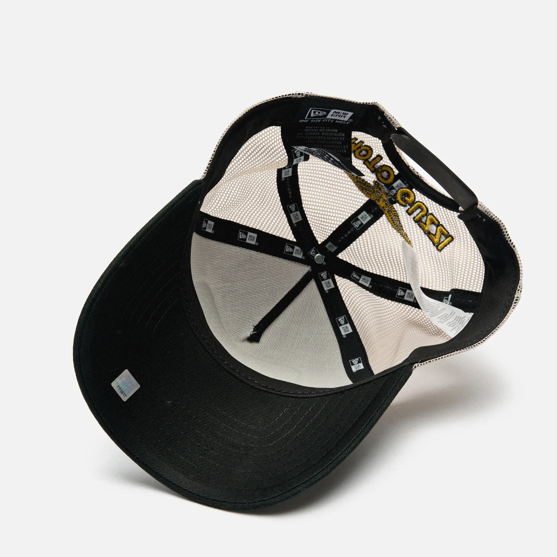 New Era Moto Guzzi Trucker Strapback Cap Stone 