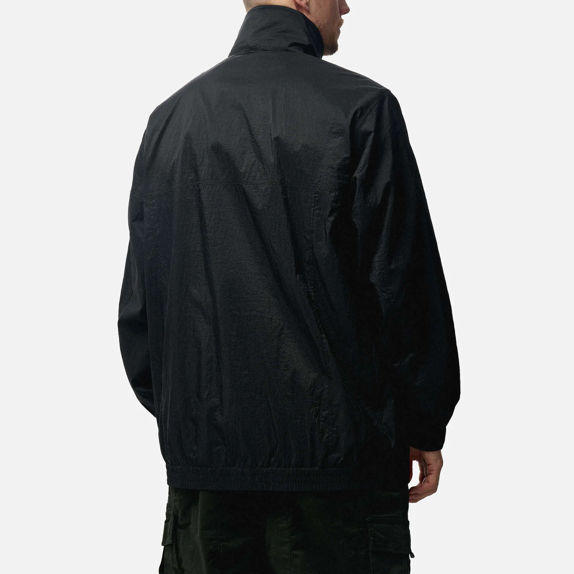 Calvin Klein Jeans Long Windbreaker Black