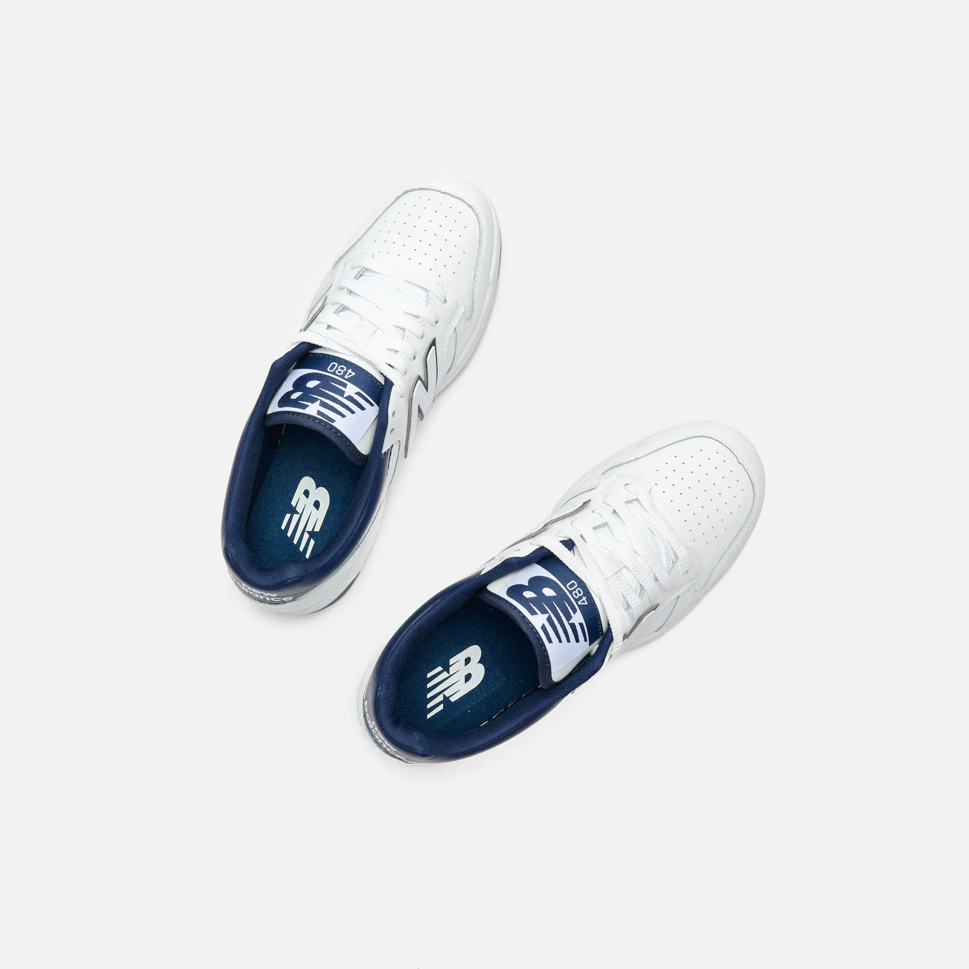 New Balance BB480 Court Sneaker White/Navy