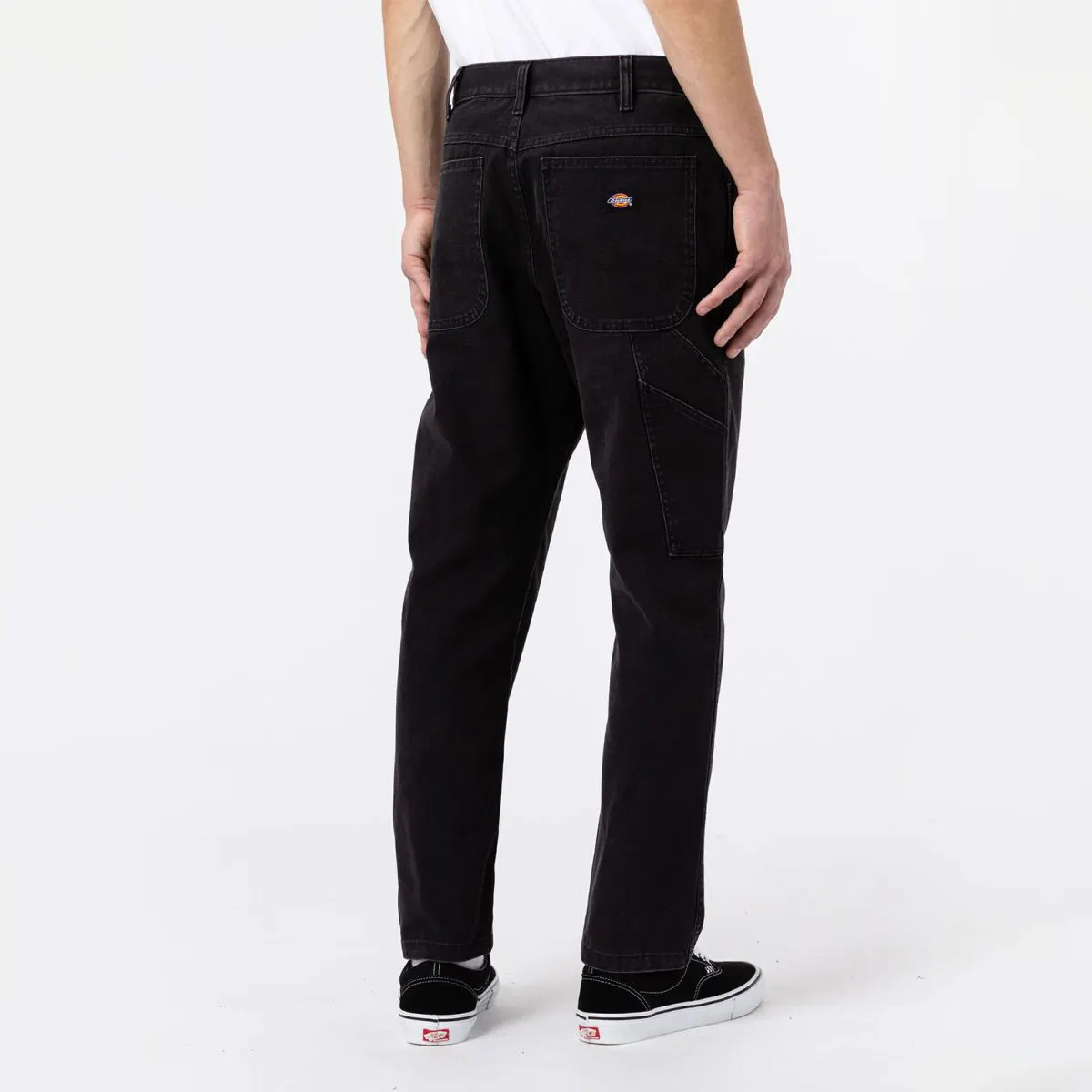 Dickies Duck Canvas Carpenter Chino Pants Stone Washed Black